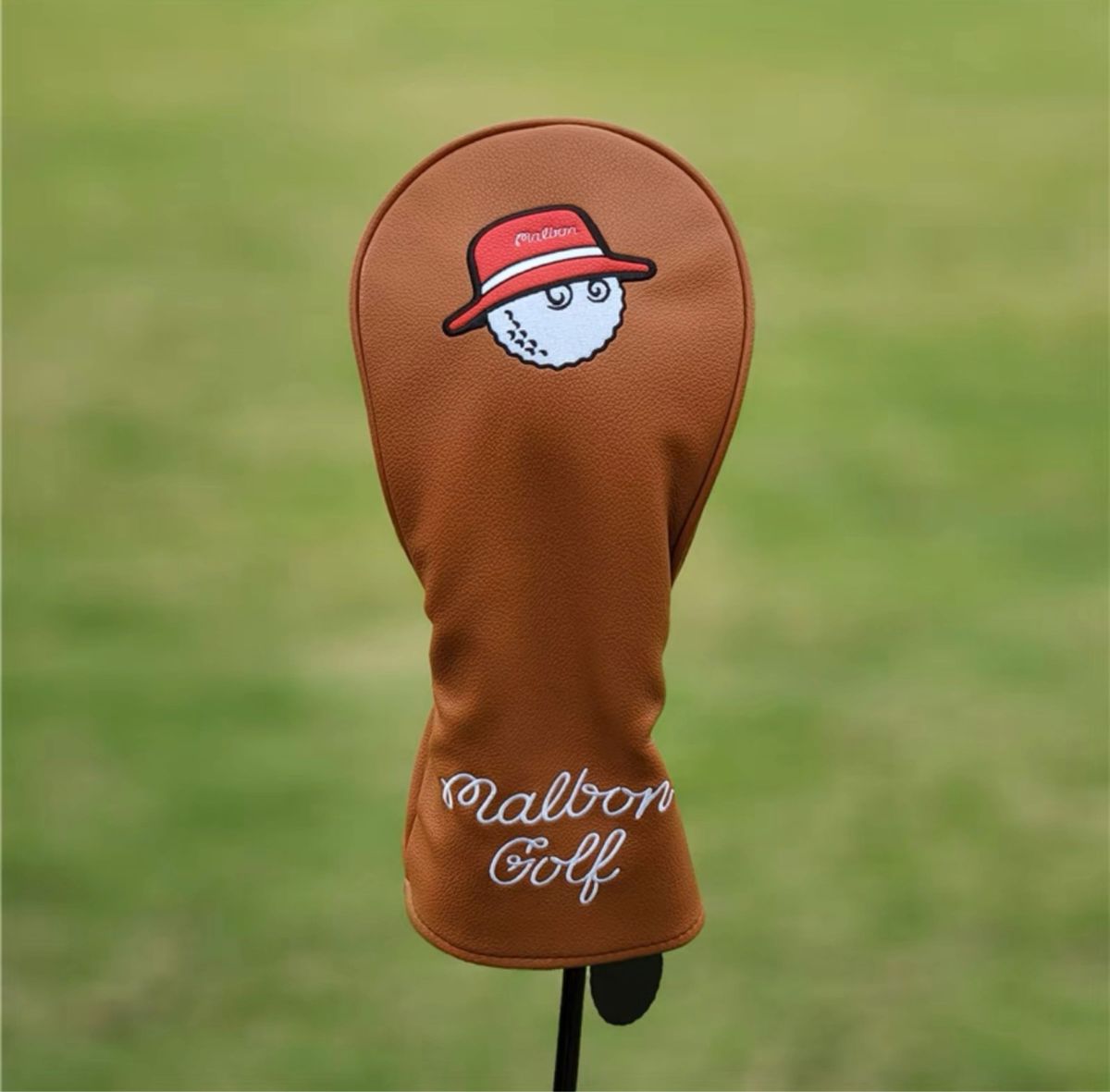 【大人気値下げ新品4点セット】MalbonGolfマルボンゴルフクラブカバー茶色