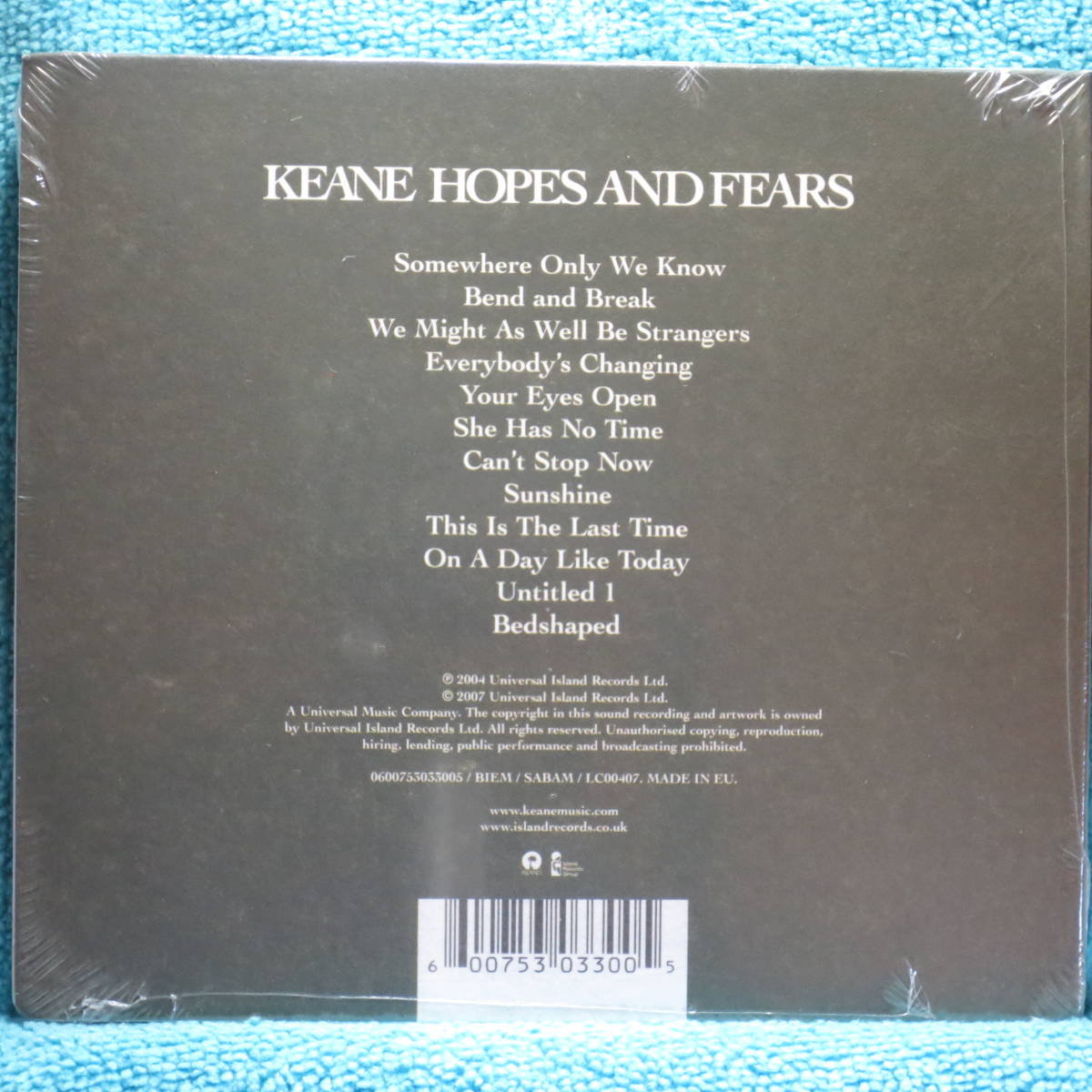 [新品未開封CD] Keane / Hopes and Fears (輸入盤)_画像2