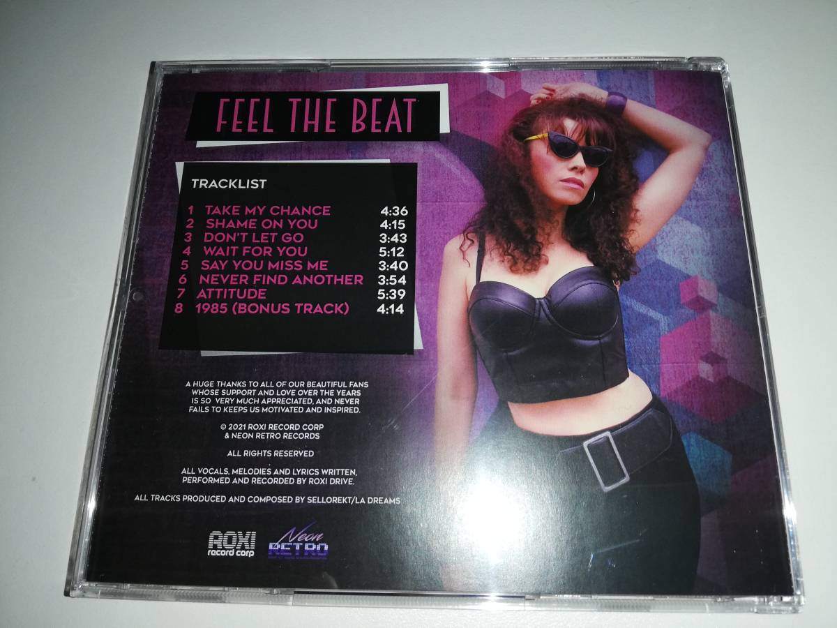 【英国産ハードポップ名盤】ROXI DRIVE / FELL THE BEAT　2021年3RD　50枚限定プレス　LeBROCK等好きなら_画像2