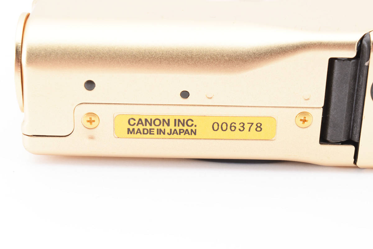 ★外観極美品 希少品★キャノン Canon IXY ゴールド 60周年記念 Limited Version 24-48mm F4.5-6.2 ケース、付属品付き コンパクトカメラの画像8