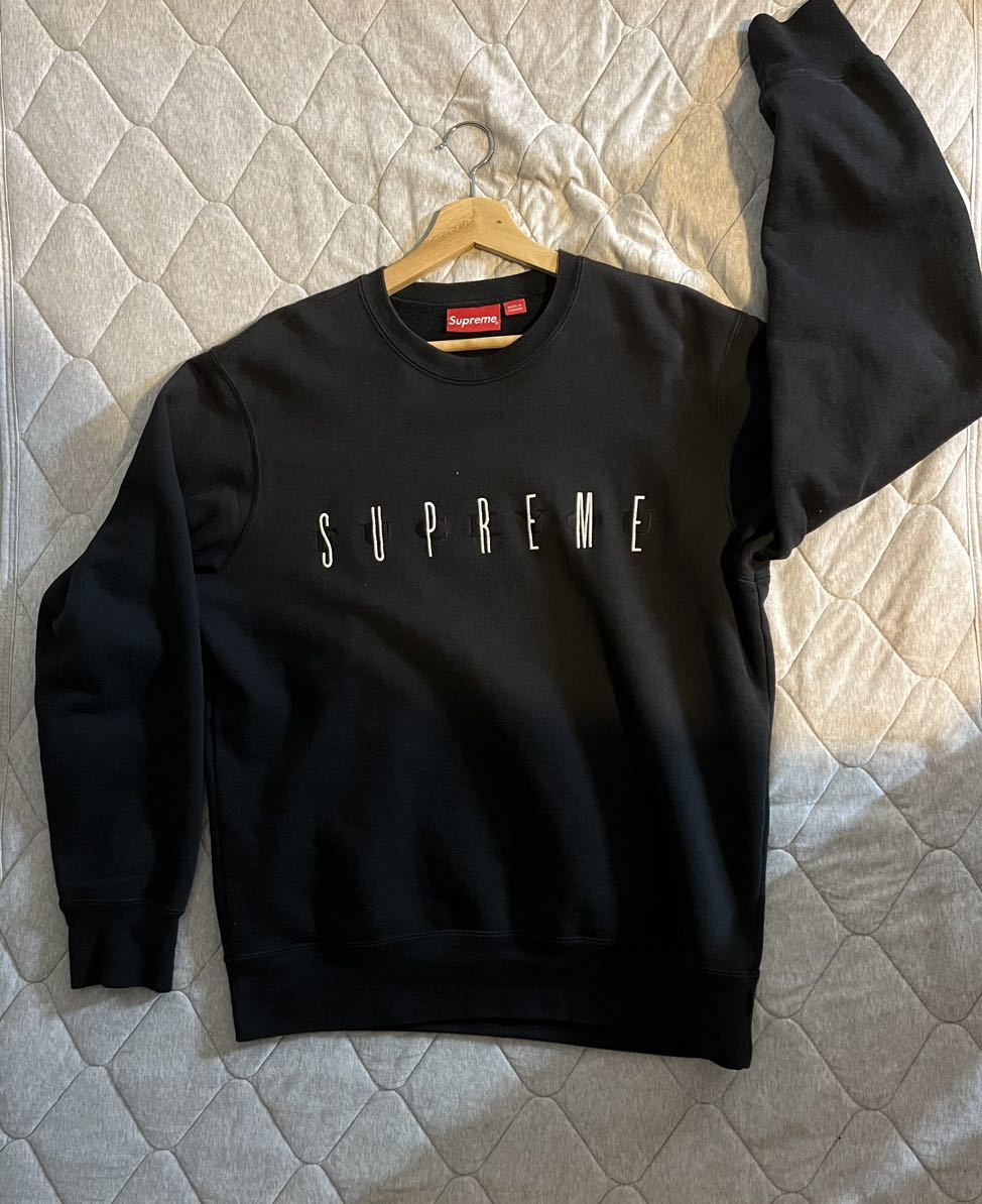 Supreme シュプリーム 19AW FUCK YOU CREW NECK クルーネック スウェット ブラック サイズM_画像1