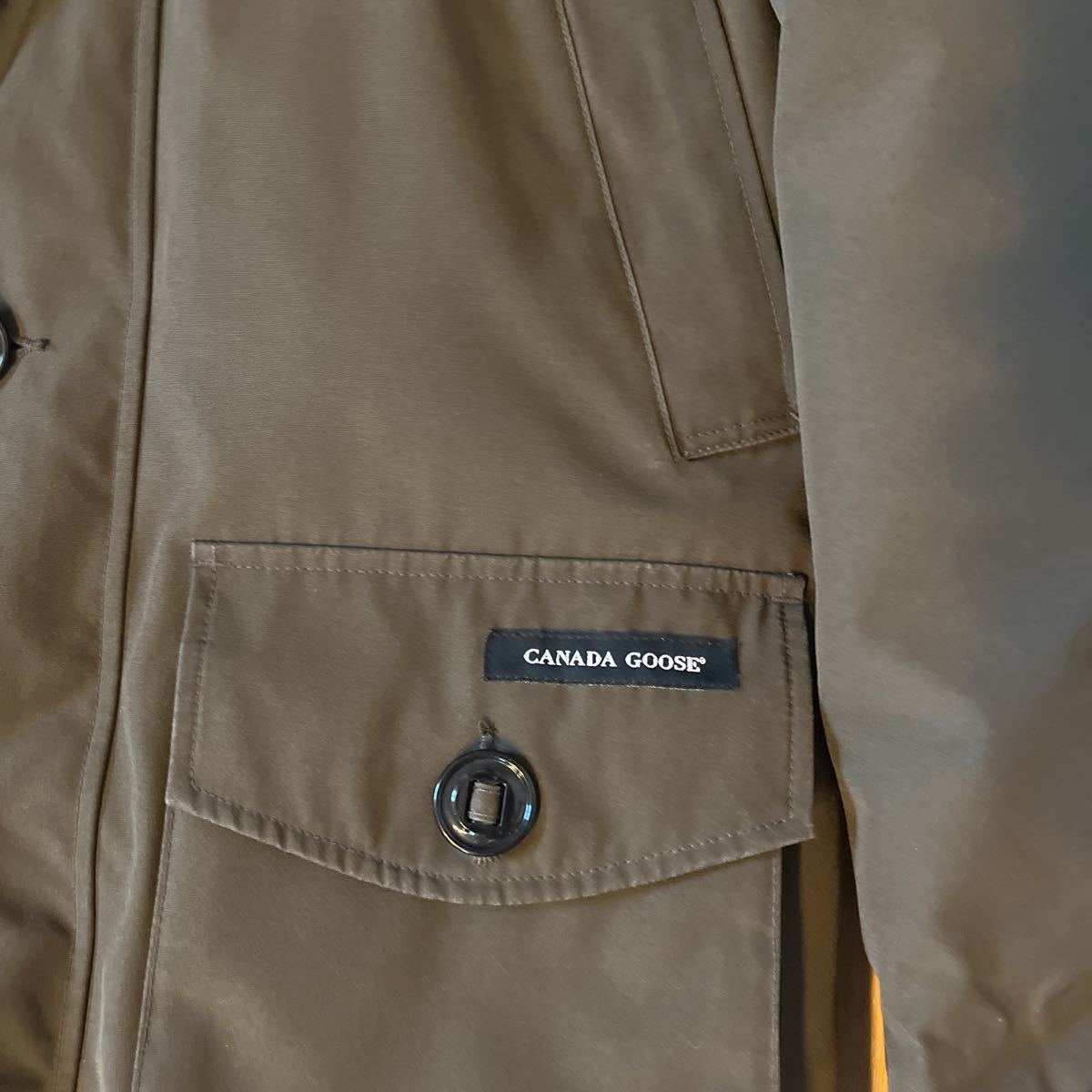 CANADA GOOSE YORKTON PARKA アローズ購入 OLIVE S カナダグース　ジャスパー_画像4