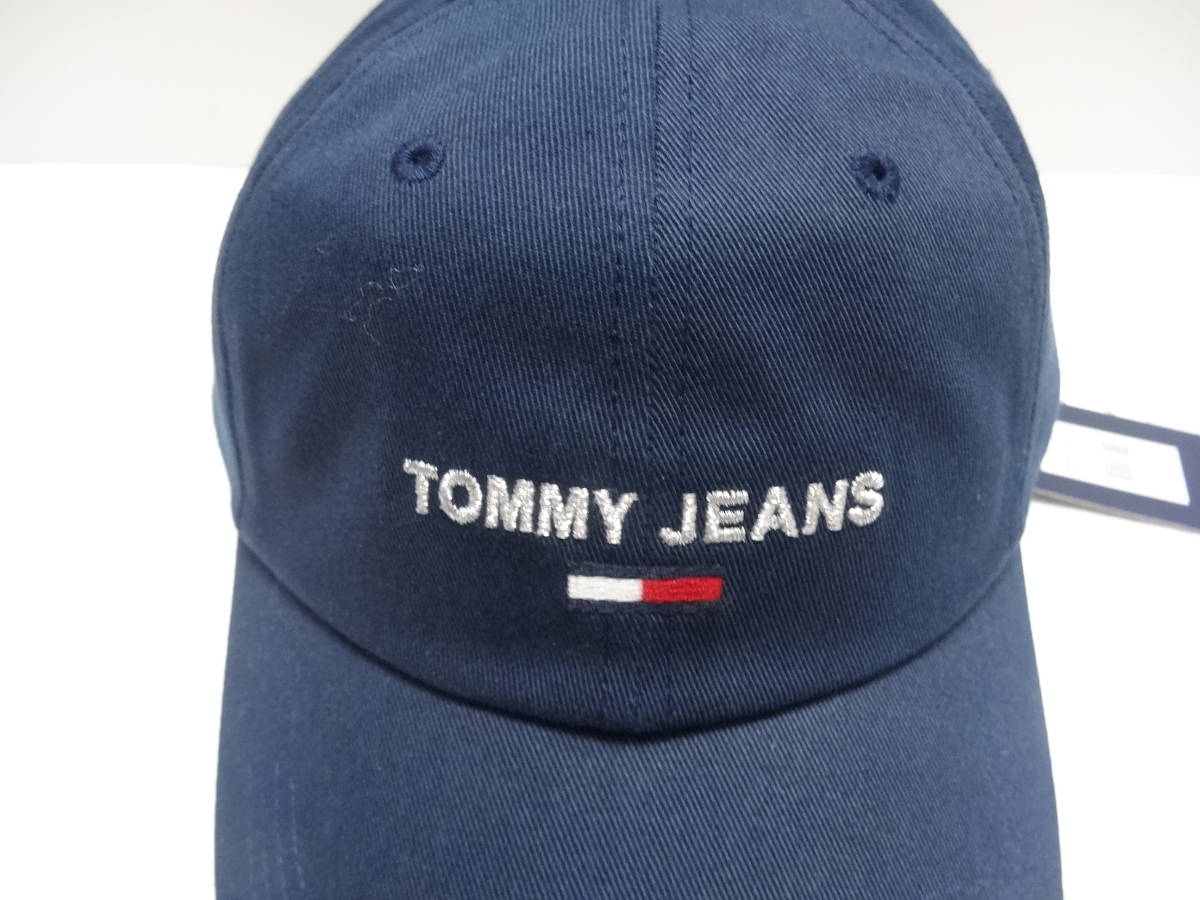 新品★トミージーンズ【 TOMMY JEANS】男女兼用★野球帽★キャップ★ネイビー★オーガニックコットン★AW0AW10188★特価品★送料込★T-65_画像2