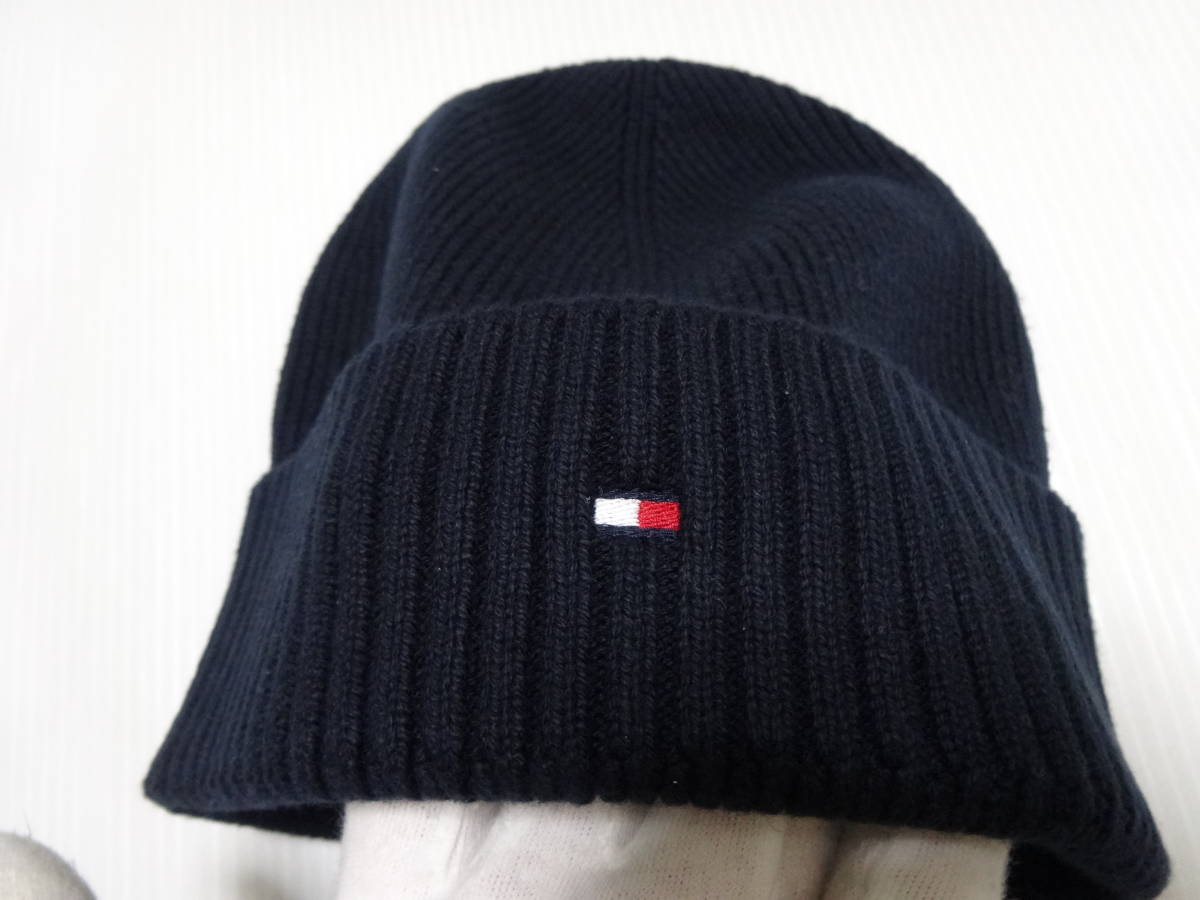 新品★トミーヒルフィガー 【TOMMY HILFIGER】男女兼用★ニット帽★ビニー★黒★特価品★送料込★T-99_画像3