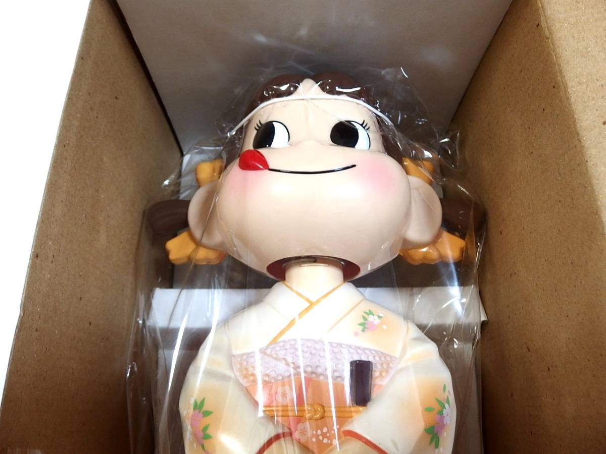 ペコちゃん / 首ふり着物人形　山吹色 / 不二家 非売品　未使用品_画像2