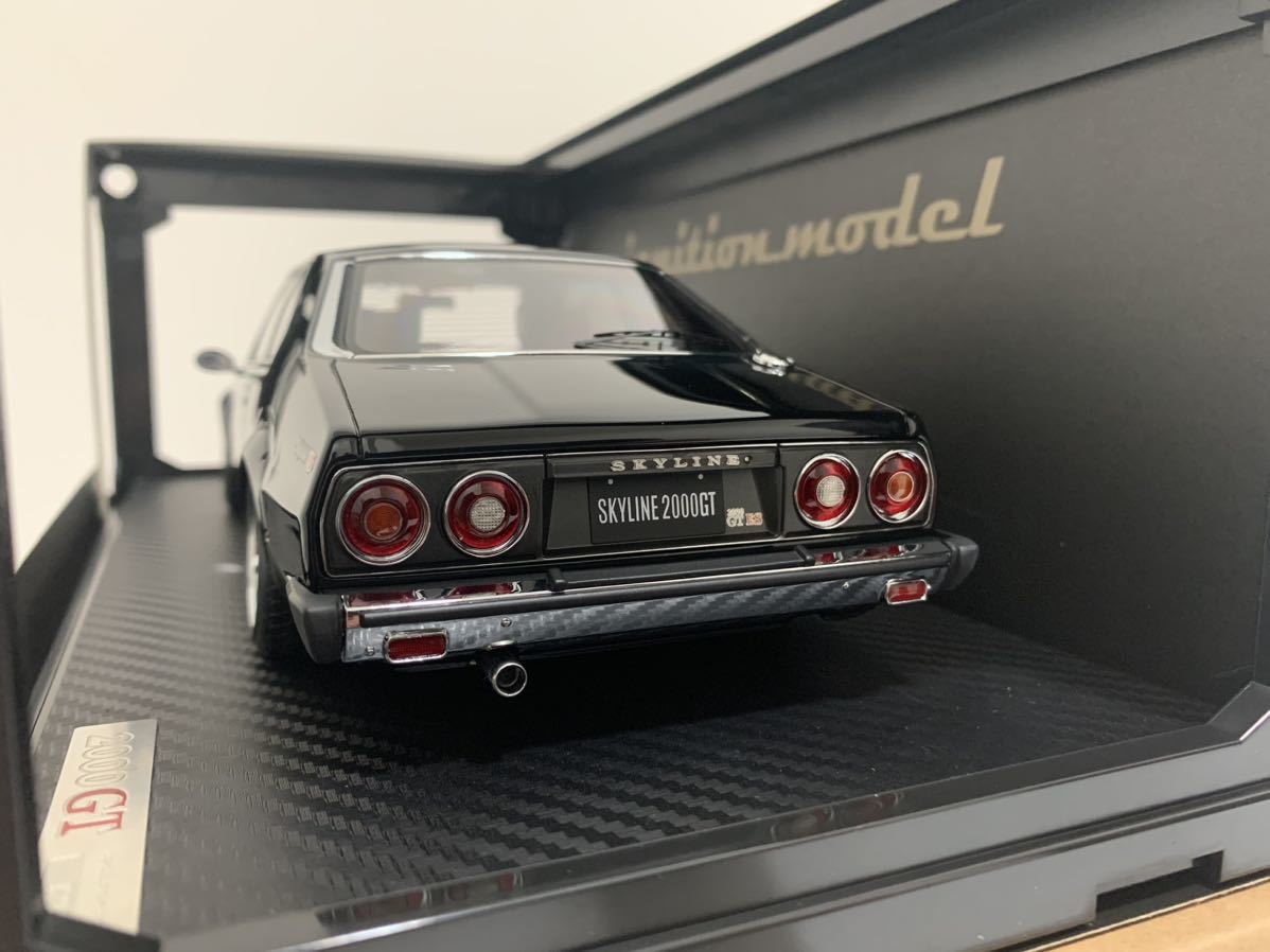 イグニッションモデル 1/18 Nissan Skyline 2000 GT-ES (C210) 日産 スカイライン ジャパン Black IG3230 IGNITION MODEL_画像5