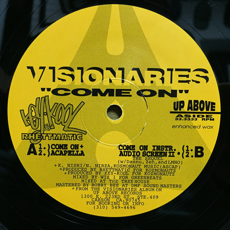 Visionaries - Come On 【US ORIGINAL 12inch】 Key-Kool, DJ Rhettmatic, LMNO, Dannu & Lord Zen_画像1