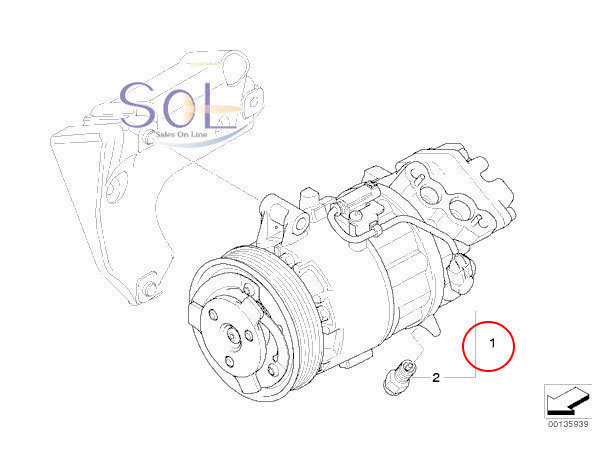 BMW E82 E87 E88 E84 X1 E90 E91 E92 エアコンコンプレッサー 116i 118i 120i 18i 320i 64529182793 コア返却不要 出荷締切18時_画像6