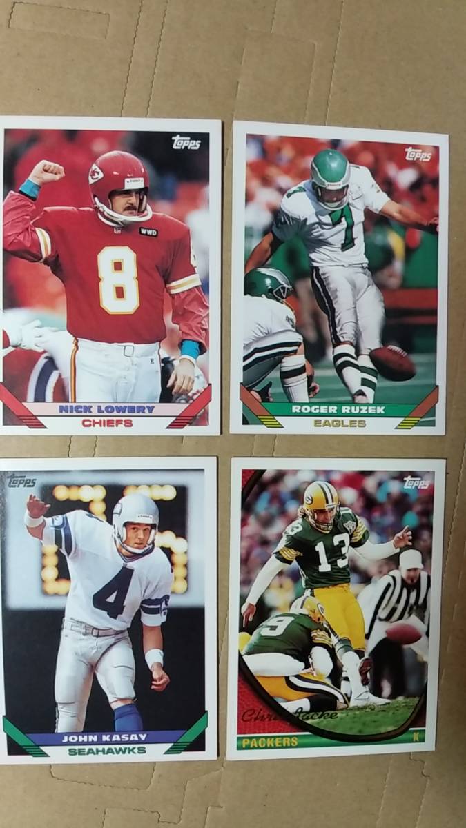 NFLカード　TOPPS 82～95 キッカー 色々19種　K_画像4