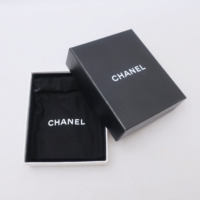 CHANEL Chanel здесь Mark стразы цветок колье A37251 PL \'12 год производства CC Mark белый серебряный прекрасный товар * б/у A+ разряд 
