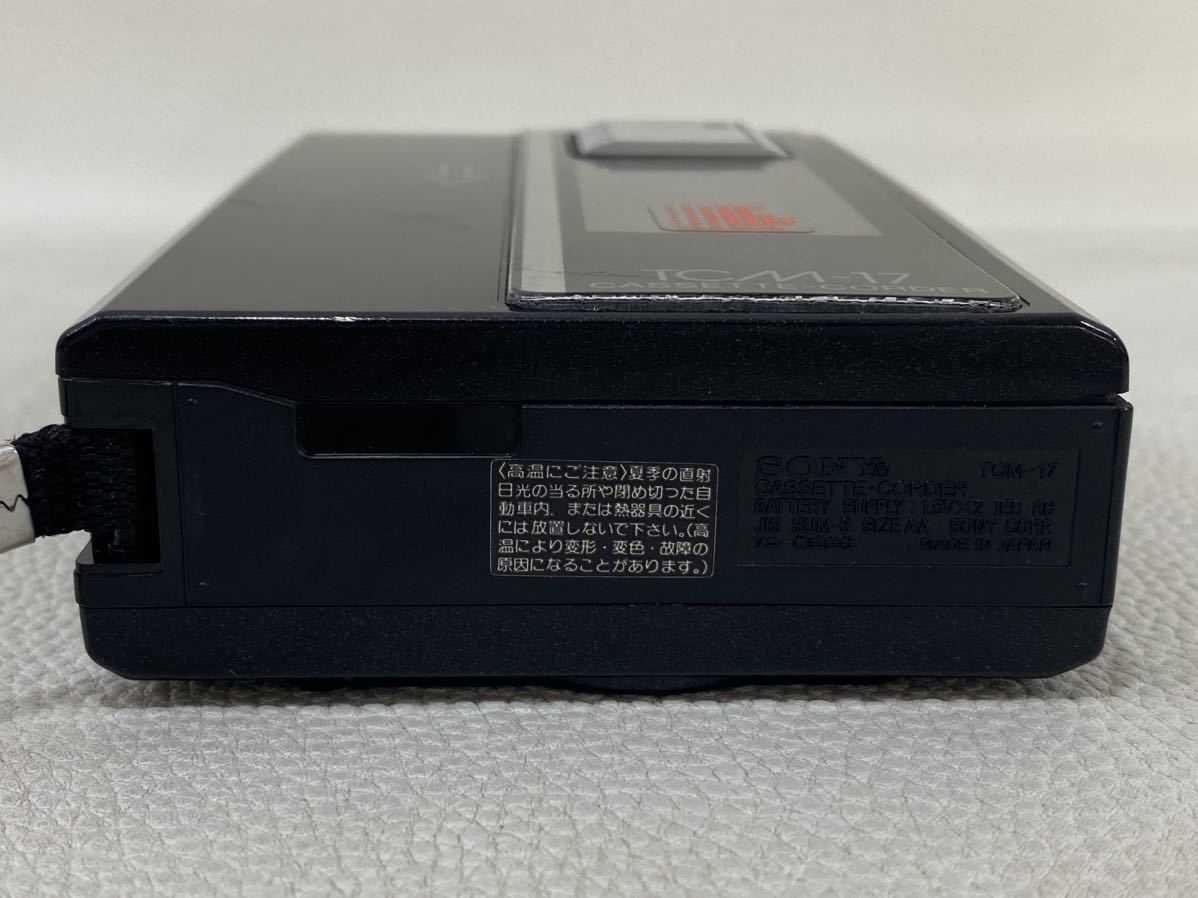 R3K036◆ ソニー SONY カセットコーダー カセットテープ レコーダー TCM-17_画像5