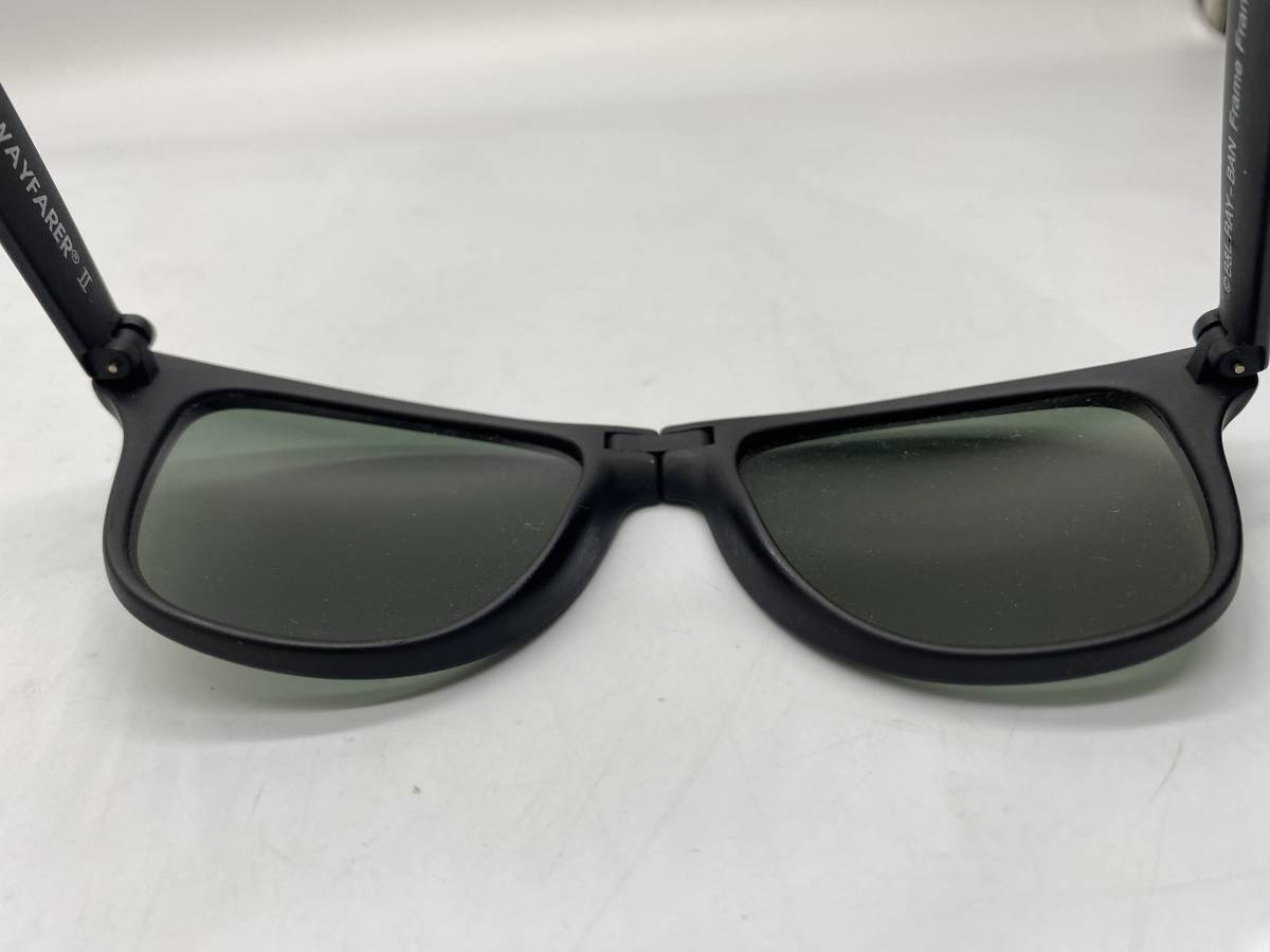 レイバン　Ray-Ban 　ウェイファーラー　WAYFARERⅡ W0871　FOLDING　Frame　France　B&L_画像8