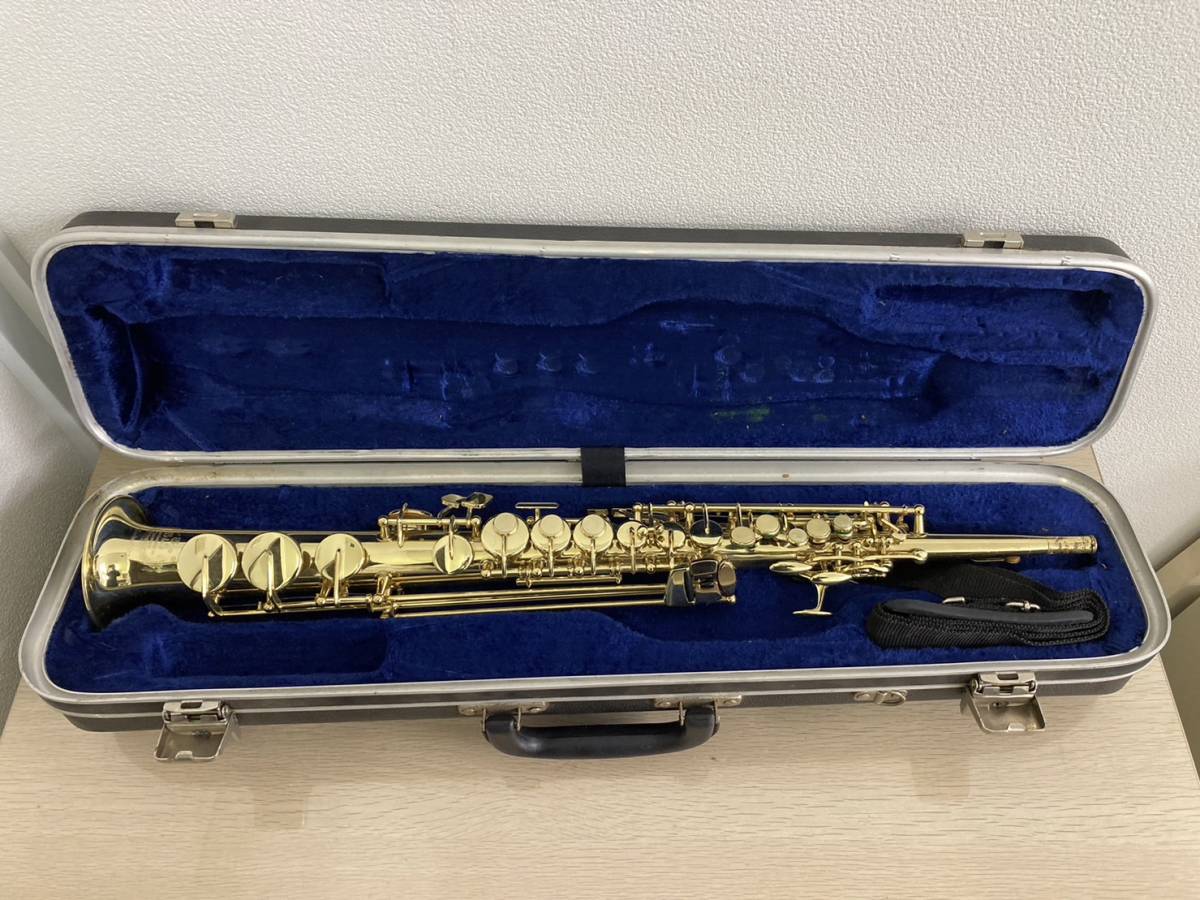 格安新品 ⑮楽器 中古 ソプラノサックス Series 1000 B&S 動作未確認