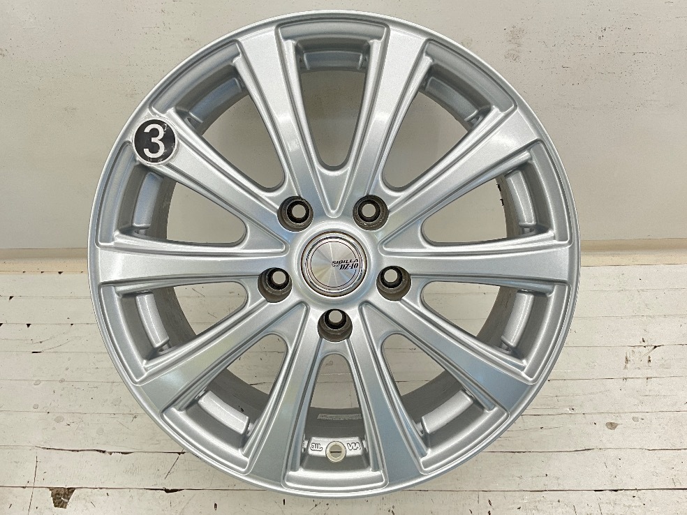 中古アルミホイール 4本セット 16×6.5J +45 5穴 PCD114.3 16インチ SIBILLA NEXT DZ-10 c975_画像5