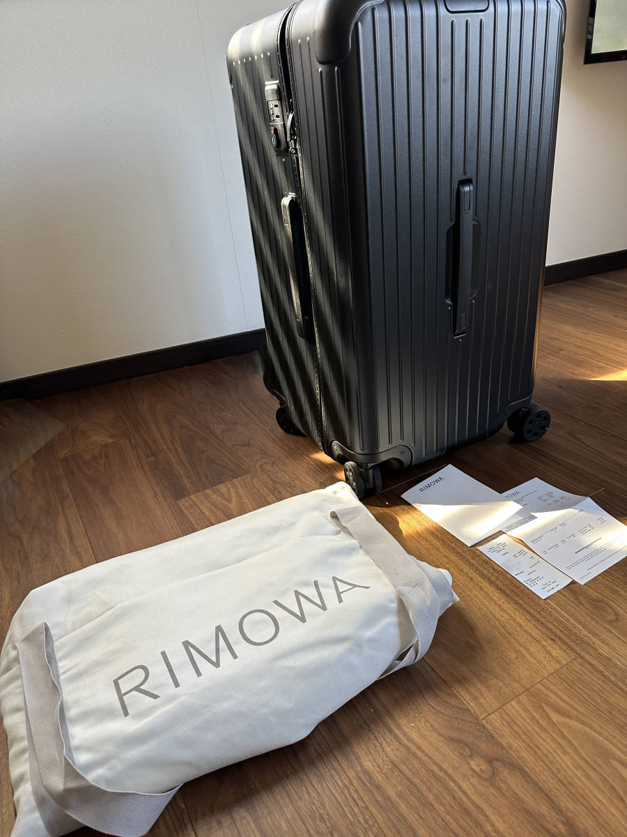 【1回使用】RIMOWA リモワ ESSENTIAL Trunk マットブラック スーツケース　海外正規品_画像1