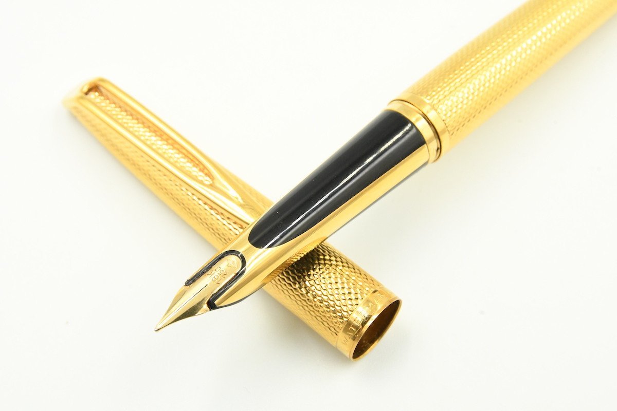 万年筆 WATERMAN ウォーターマン C/F CF PLAQUE OR G ゴールド 18K 750 20771375_画像1