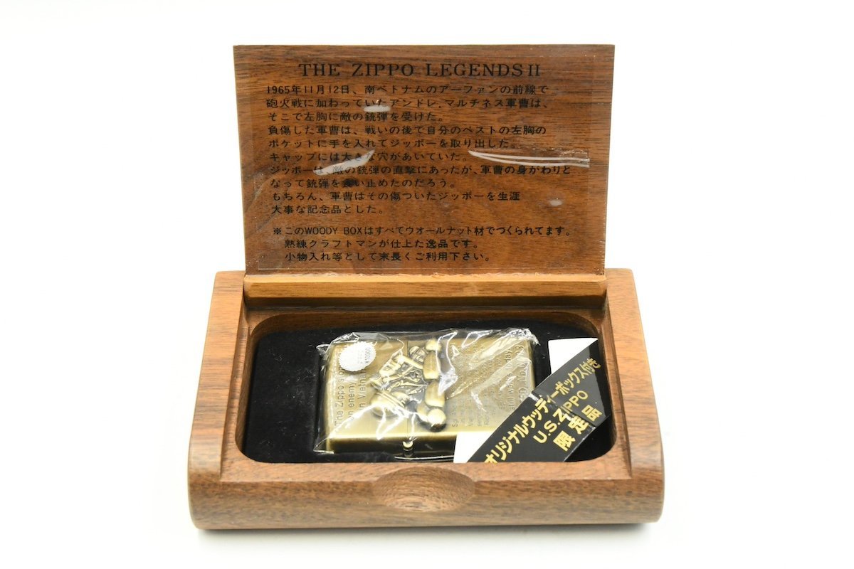 ZIPPO ジッポー THE LEGENDS Ⅱ Limited Edition no.0003 ライター 喫煙具 木製ケース付き 20781894_画像1