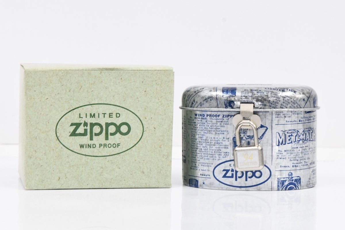 Zippo ジッポー '94 LIMITED WIND PROOF 未使用 貯金箱 鍵 箱 20781916