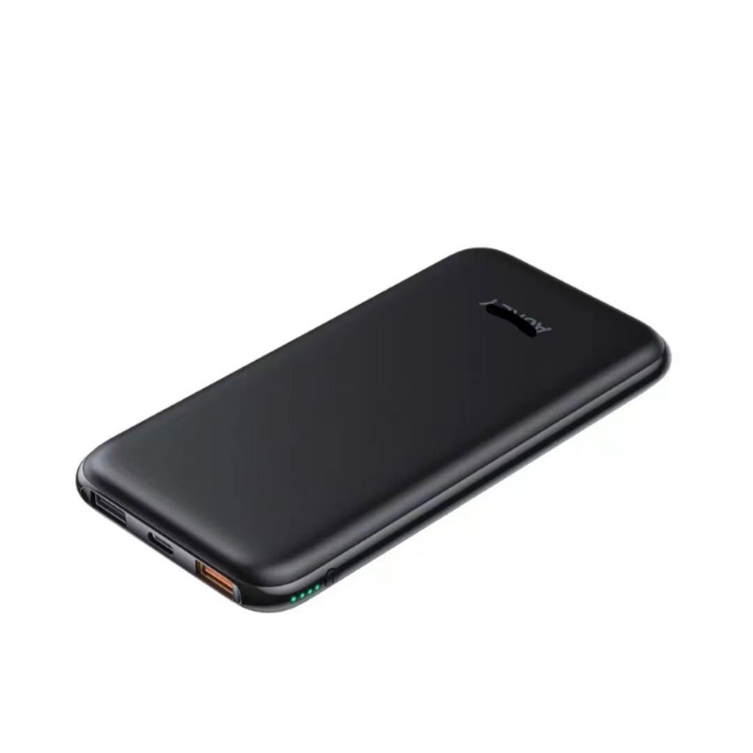 モバイルバッテリー 携帯充電器ブラック黒 iPhone スマホ Android iPad タブレット USBC アウトドア キャンプ スマートフォン バッグに入る_画像6