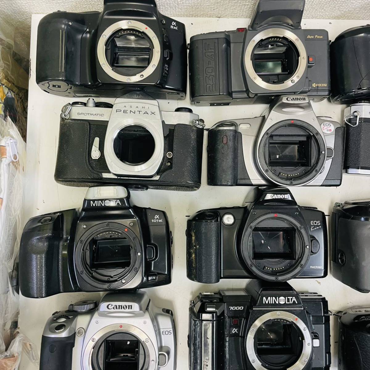ジャンク フィルムカメラ 一眼レフ 36台まとめ Canon PENTAX Minolta Nikon Petri Kyoceraなど ボディ NN6385_画像7
