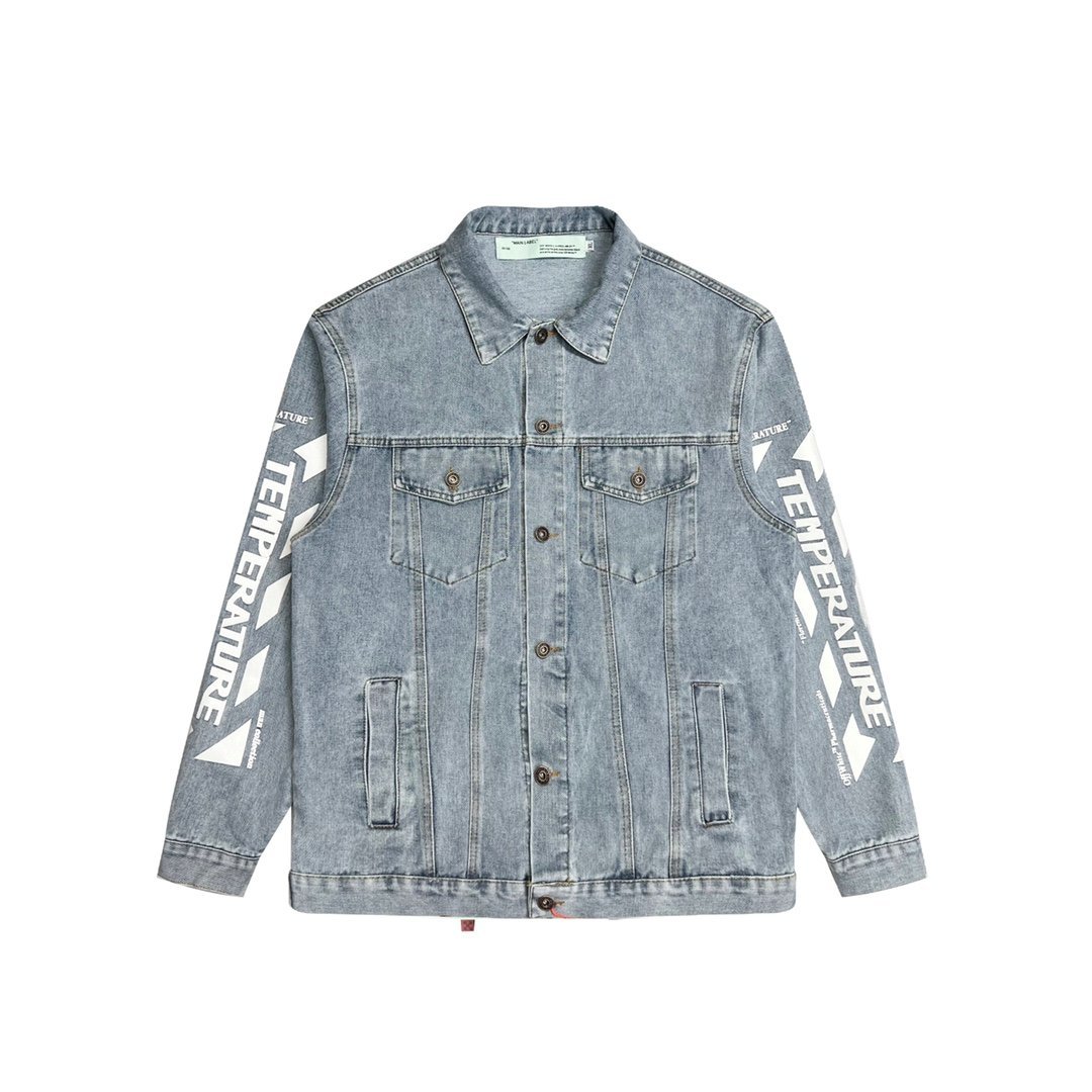 OFF-WHITE オフホワイト デニムジャケット メンズ ジージャン 中古 ◆L◆JM A1_画像1