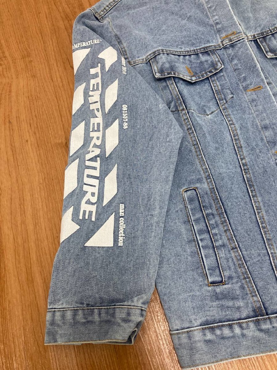 OFF-WHITE オフホワイト デニムジャケット メンズ ジージャン 中古 ◆L◆JM A1_画像6