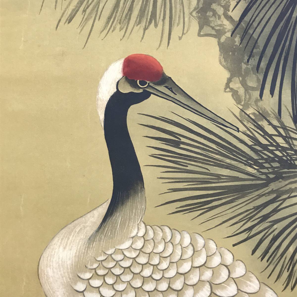 【真作】王晋/松鶴流泉/鶴図/松鶴図/双鶴図/掛軸☆宝船☆AD-702 真作/王晋/松鶴流泉/鶴図/松鶴図/双鶴図//掛軸☆宝船☆AD-702