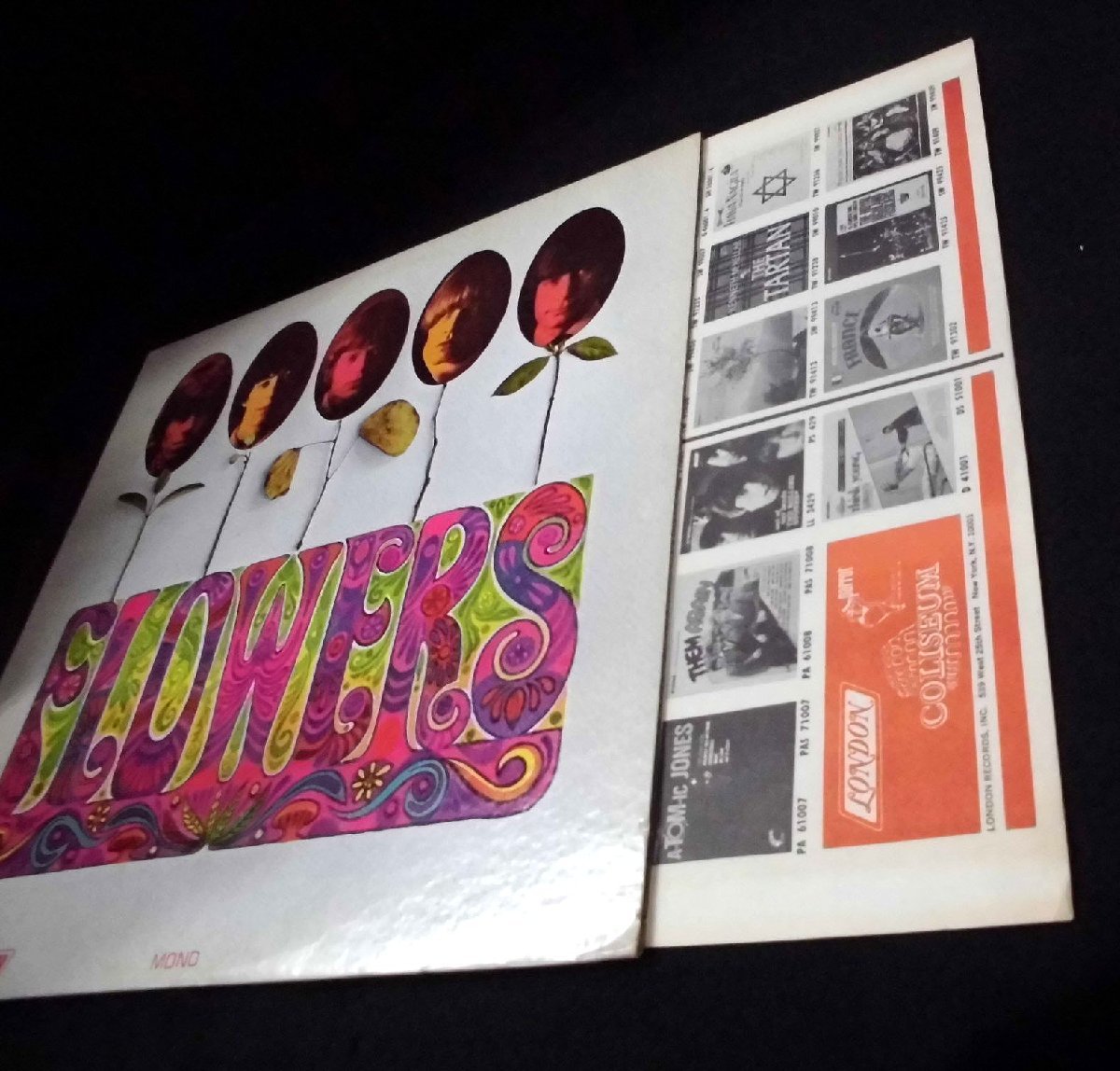 ●US-London RecordsオリジナルMono,w/1K:1J,””6-22-67””Copy!! The Rolling Stones / Flowersの画像5