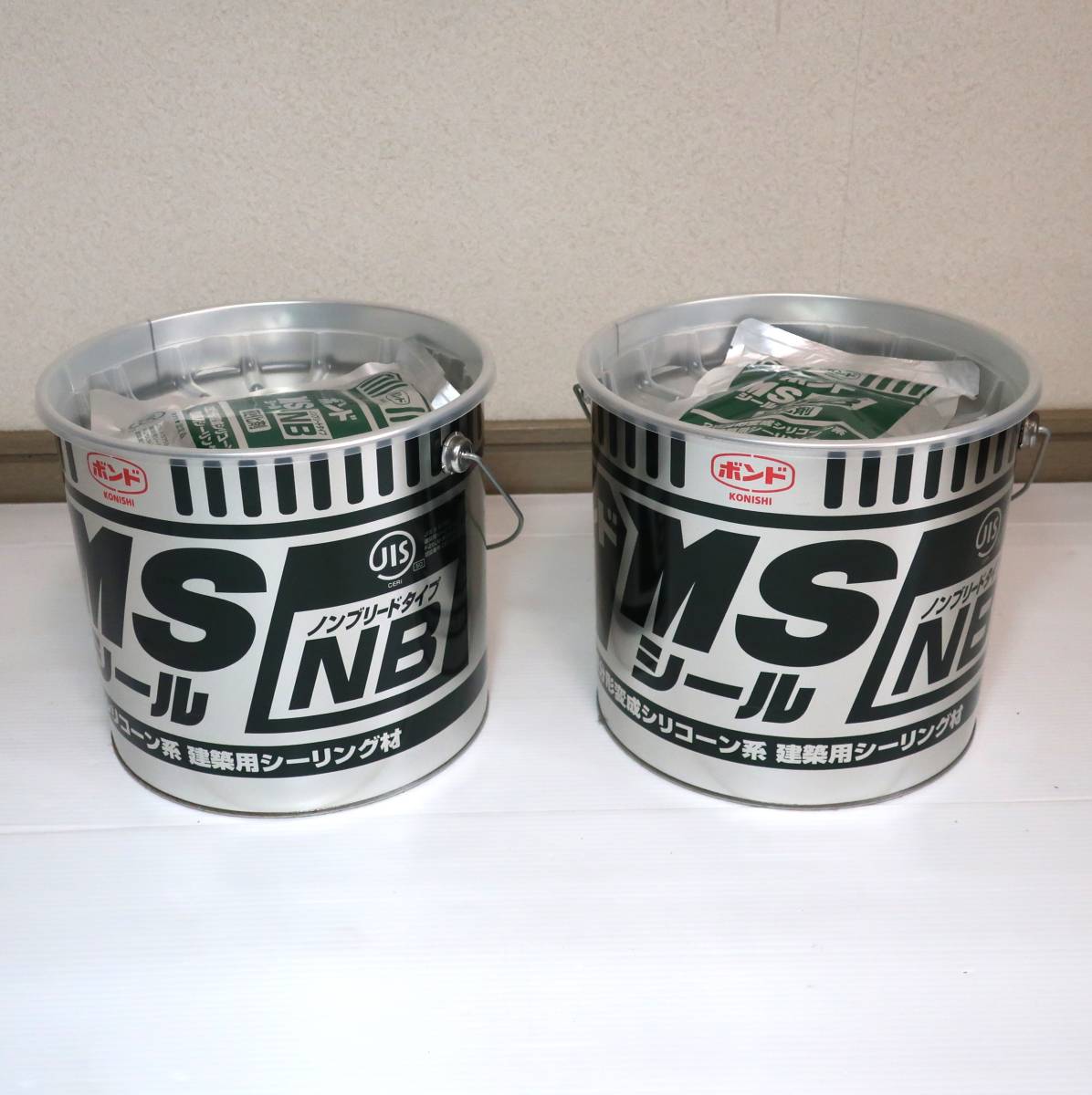 未使用 コニシ ボンド MSシールNB 4Lセットx2 建築用シーリング 未使用 コニシ ボンド MSシールNB 4Lセットx2 建築用シーリング