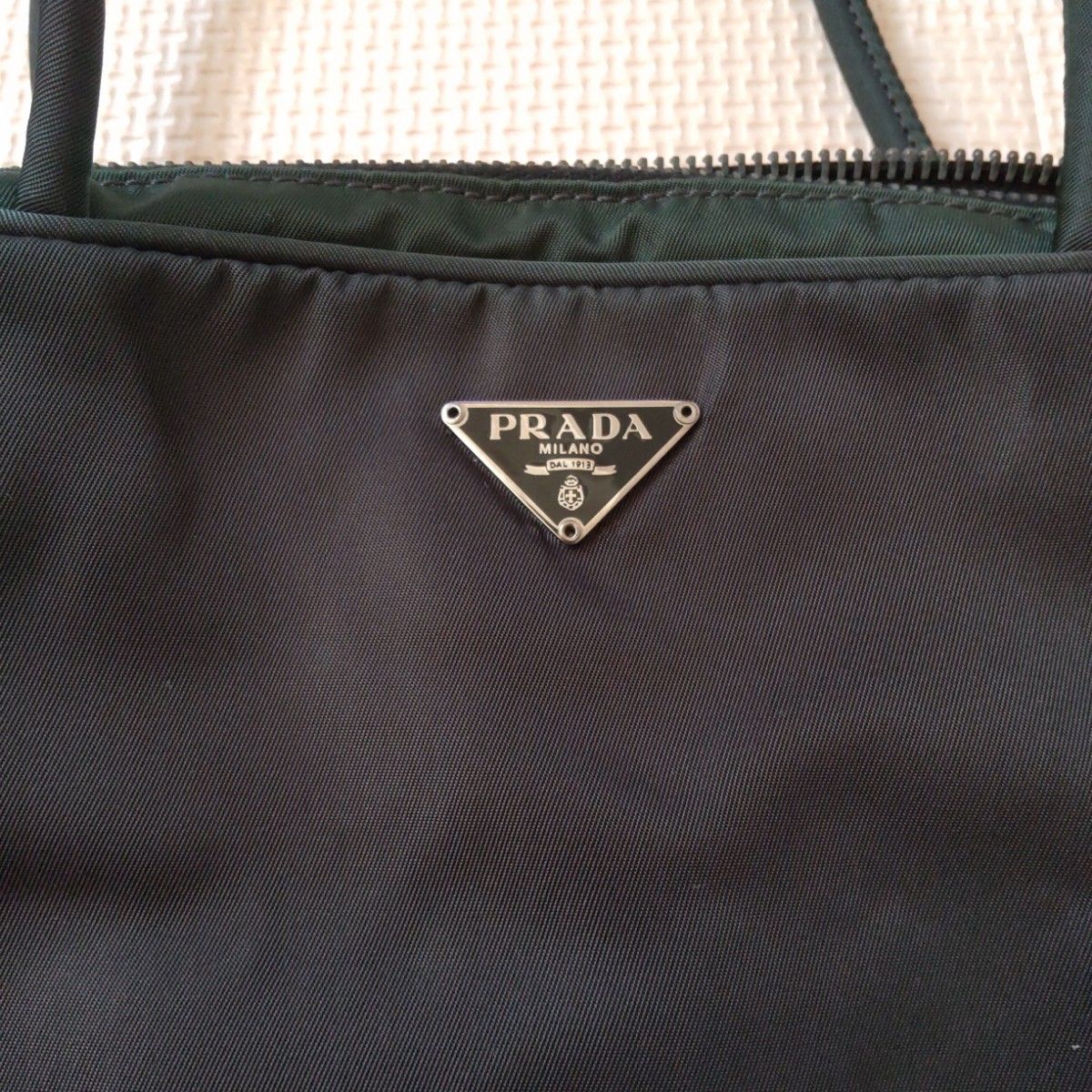 プラダ PRADA ナイロン ハンドバッグ ミニボストンバッグ 三角ロゴ