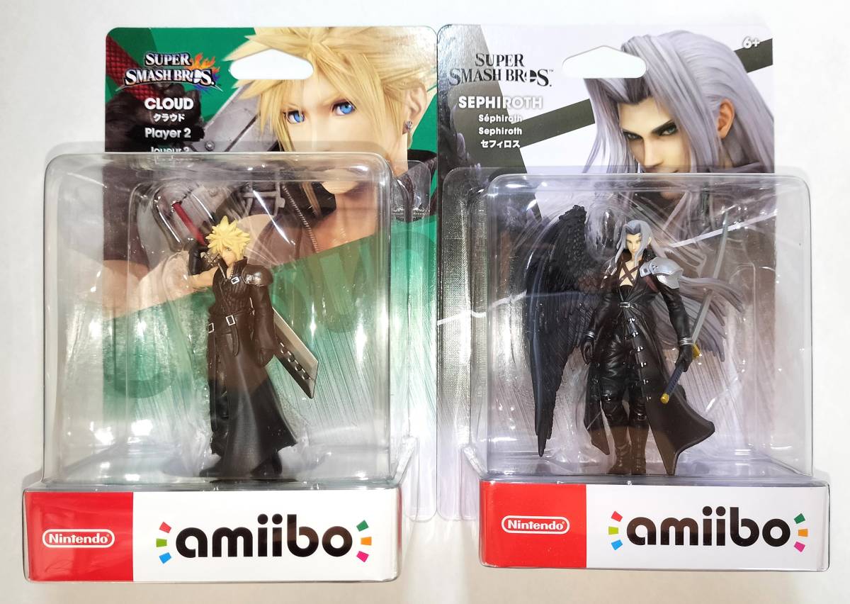 未開封新品 amiibo クラウド【2Pファイター】セフィロス (大乱闘スマッシュブラザーズシリーズ) FF7 アミーボ ニンテンドースイッチ