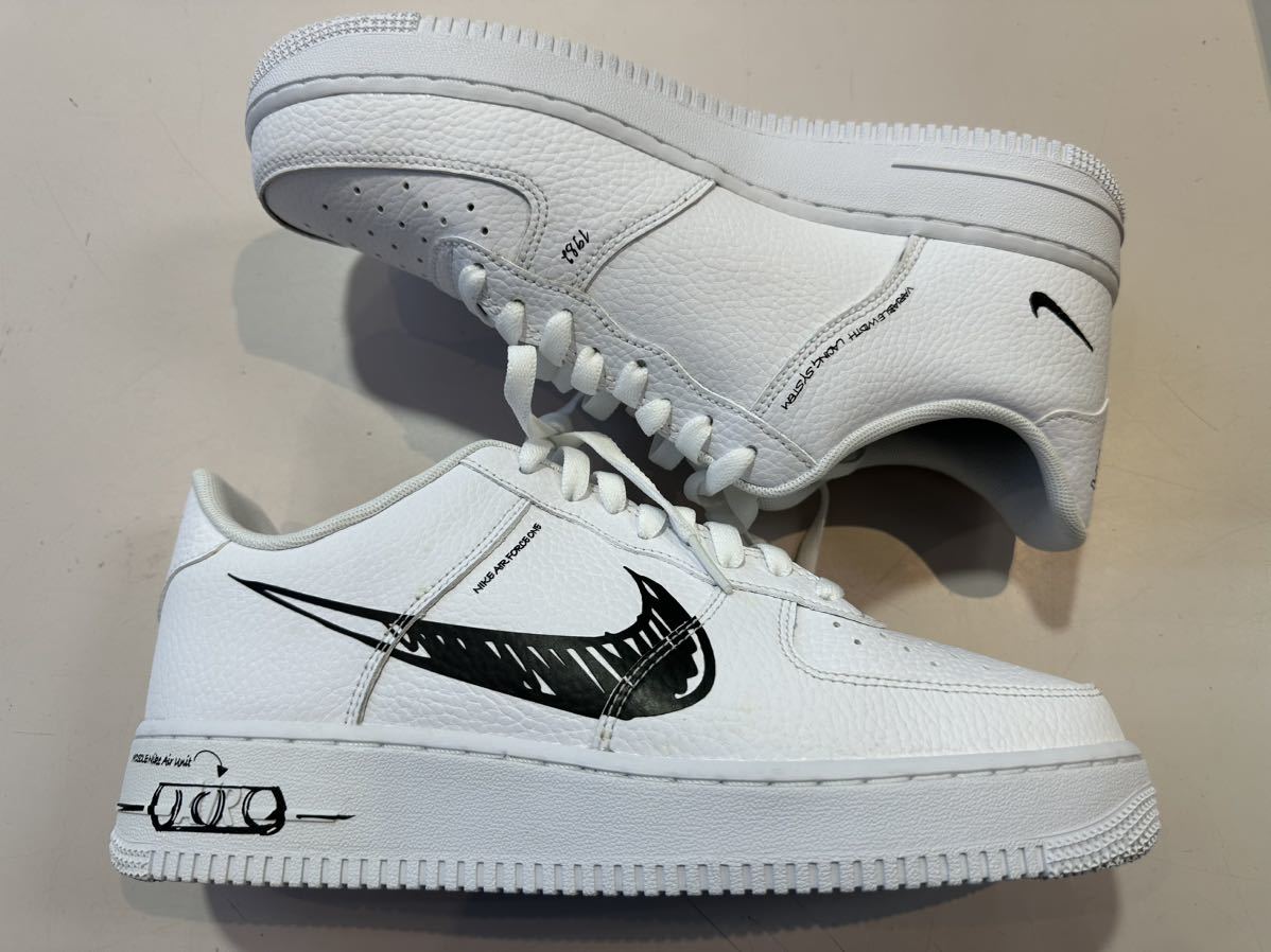 NIKE AIR FORCE 1 LV8 UTILITY SKETCH US9.5 新品 CW7581-101_画像1