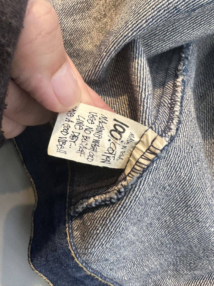 Yahoo!オークション - 90s USA製 OLD STUSSY RED LINE DENIM JKT Yahoo!オークション - 90s USA製 OLD STUSSY RED LINE DENIM JKT