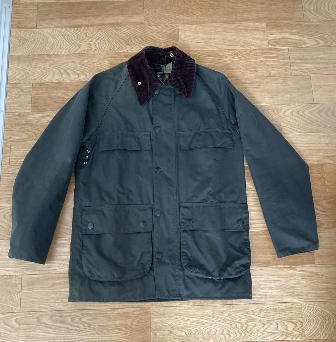 Barbour ビデイル 34 英国製 オイルドジャケット SAGE バブアー 4