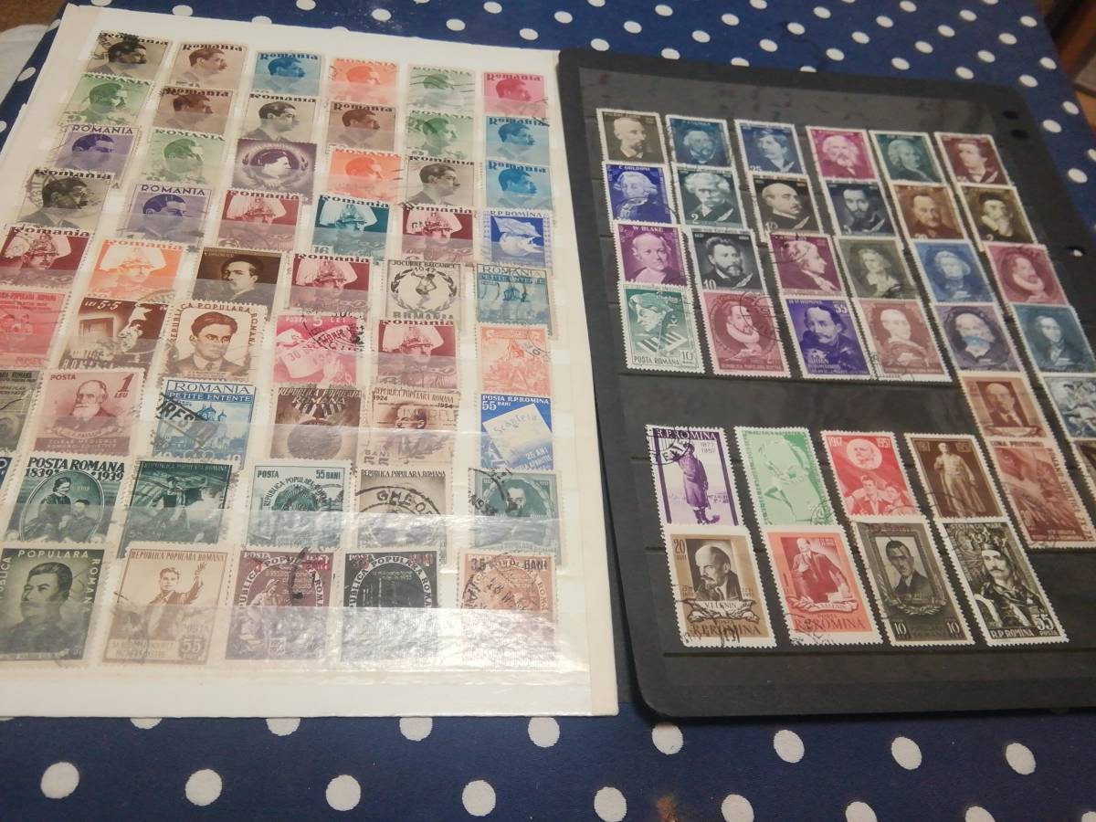 ル―マニア、主に1930／1960代位迄、使用済み切手コレクション= 画像に無い切手を含み、合計約850枚、_画像3