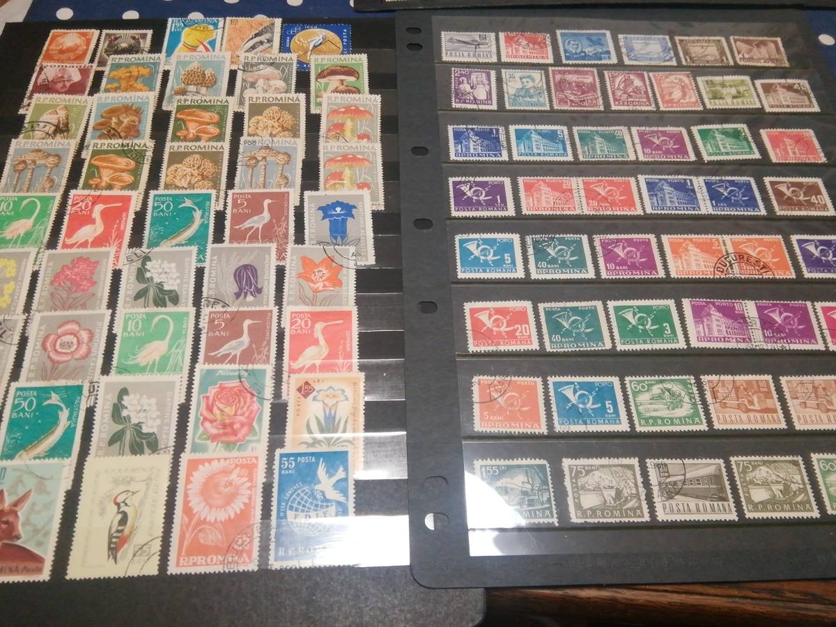 ル―マニア、主に1930／1960代位迄、使用済み切手コレクション= 画像に無い切手を含み、合計約850枚、_画像8