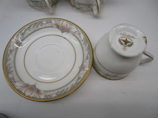 ★岩1403 Noritake ノリタケ カップ＆ソーサー カップ ソーサー まとめて コーヒーカップ ティーカップ 花柄 金彩 食器 洋食器 茶器 コップ_画像4