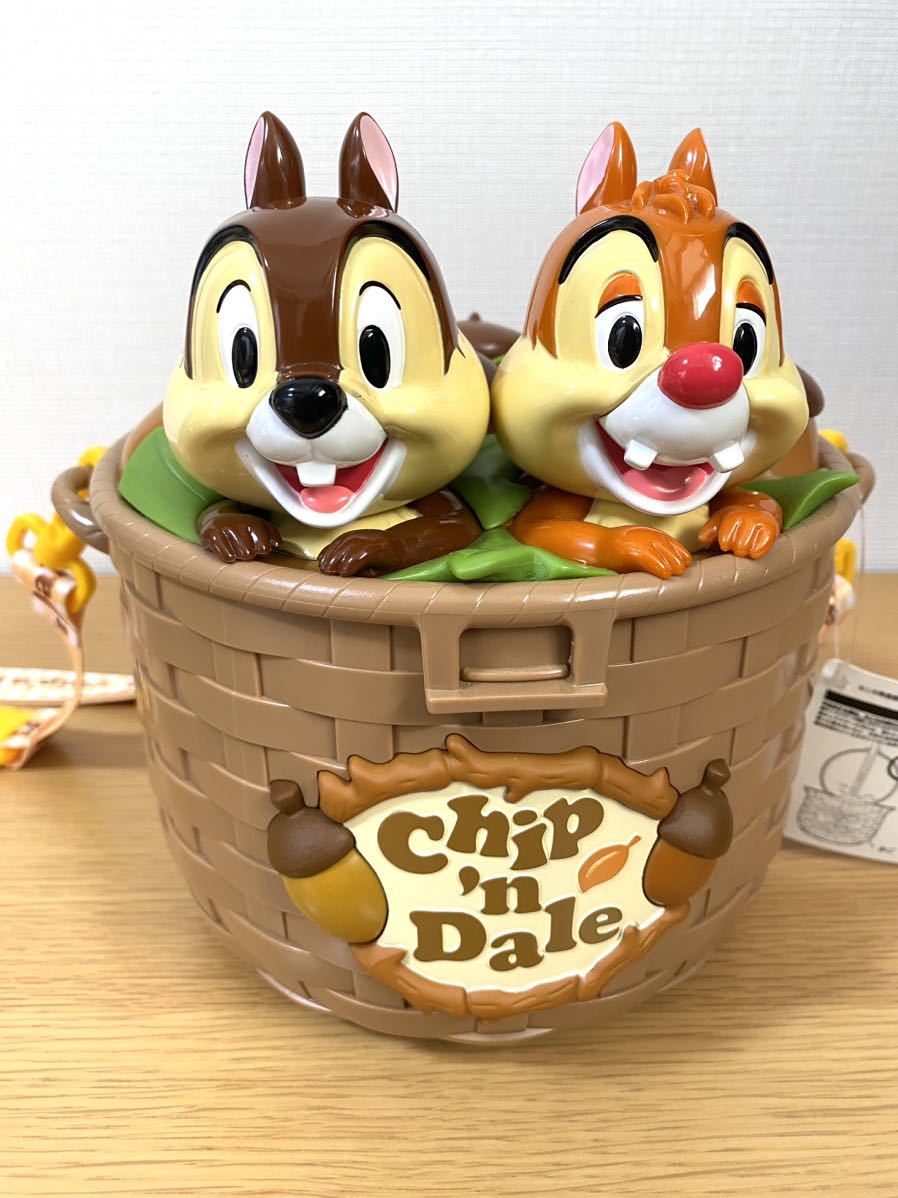 チップ&デール ポップコーンバケット 東京ディズニーランド ポップコーンケース Chip&Dale Tokyo Disney Resort チップとデール タグ付き _画像2