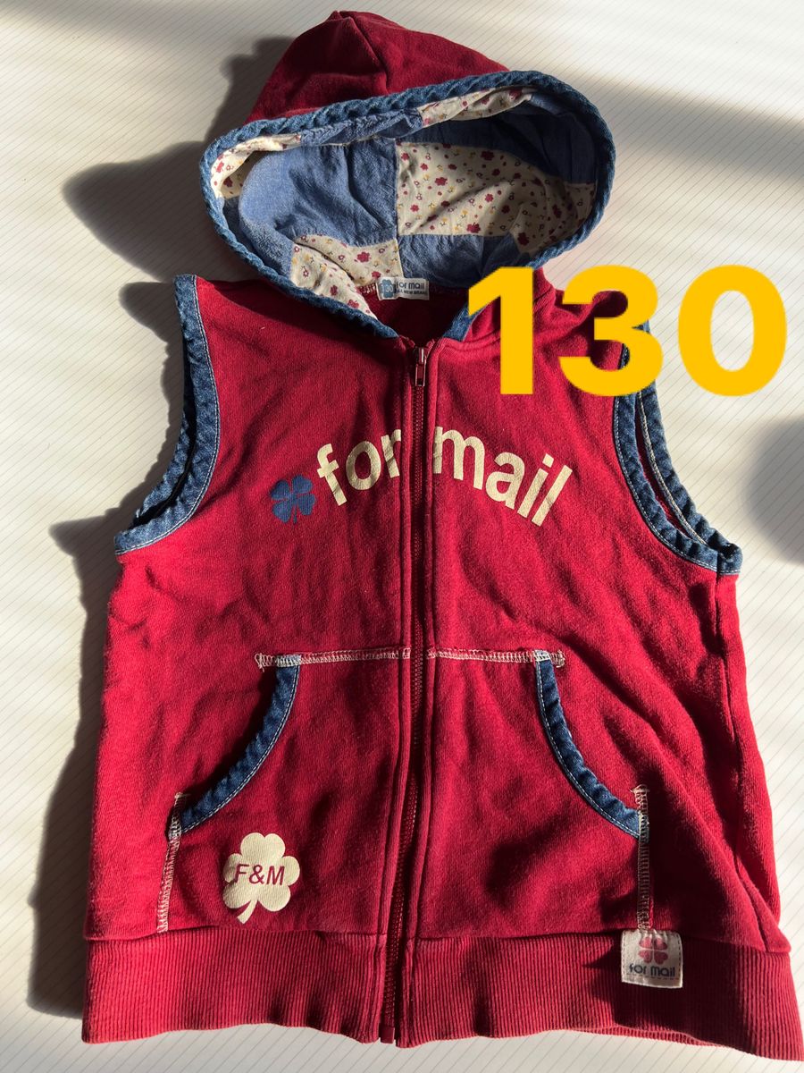 【130】 フード 女の子 パーカー スウェット　上着　アウター　for mail 羽織