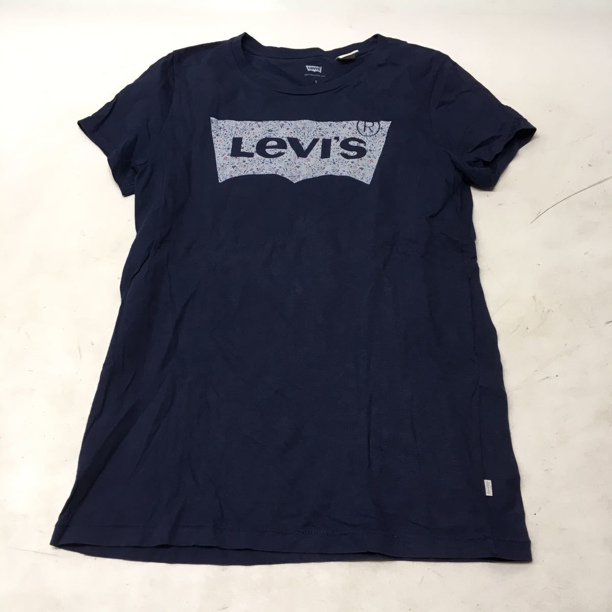 送料無料★Levi's リーバイス★半袖Tシャツ トップス★ユニセックス　レディース　Sサイズ★ネイビー#51106sjj21_画像1