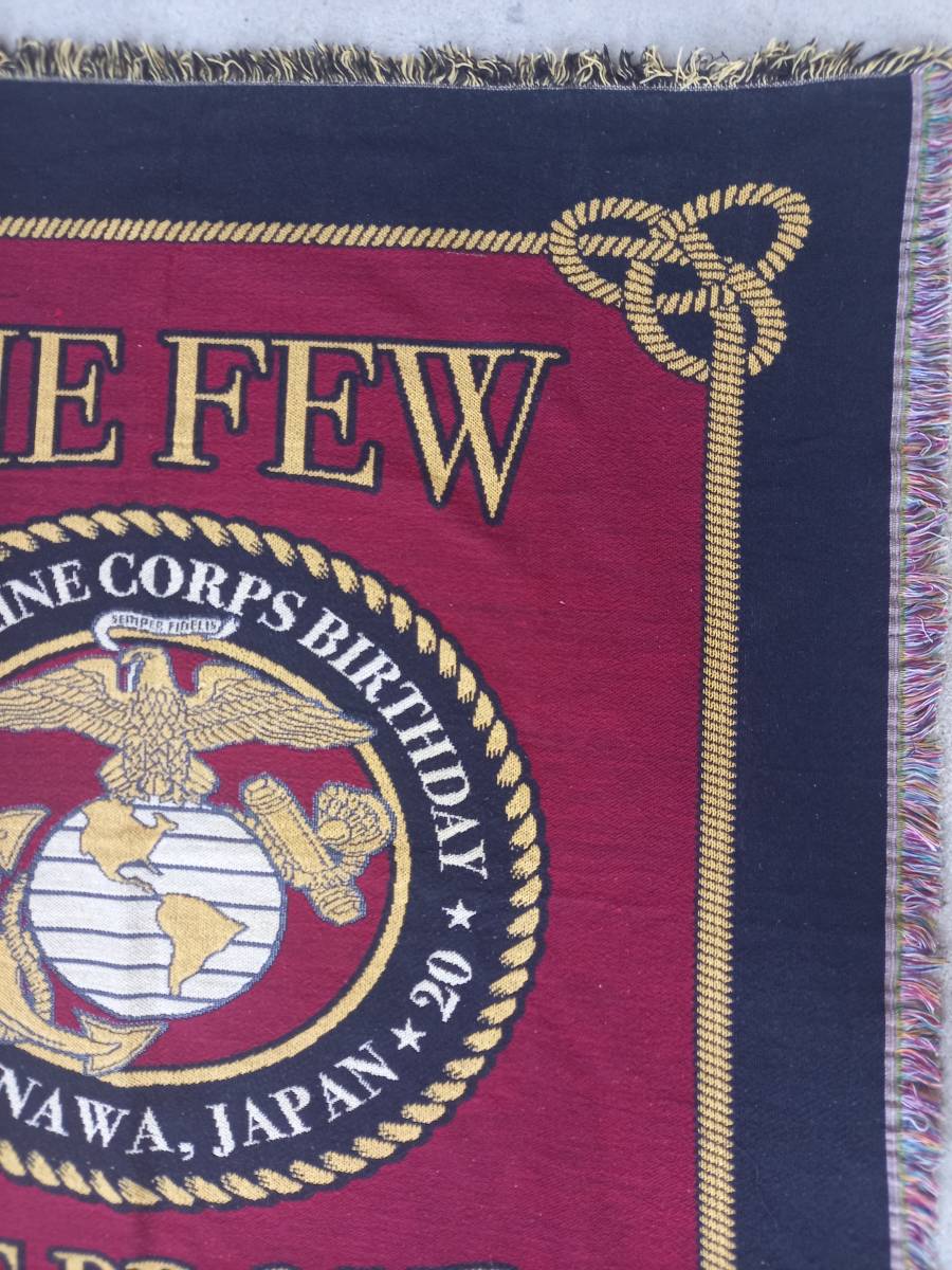 タペストリー 海兵隊 創設 245th anniversary ブランケット カーペット 米軍 未使用 絨毯 特大 U.S. MARINE CORPS_画像4
