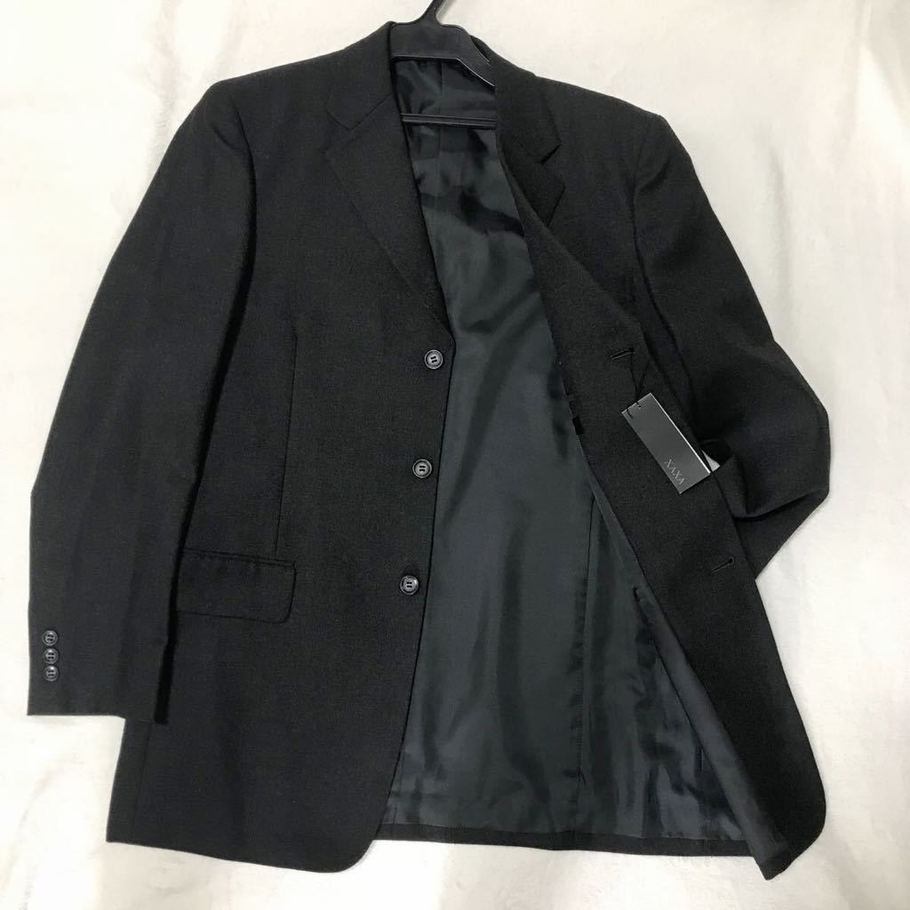 XAXA テーラードジャケット シングルスーツ ウール ダークグレー メンズLLサイズ　新品未使用タグ付き