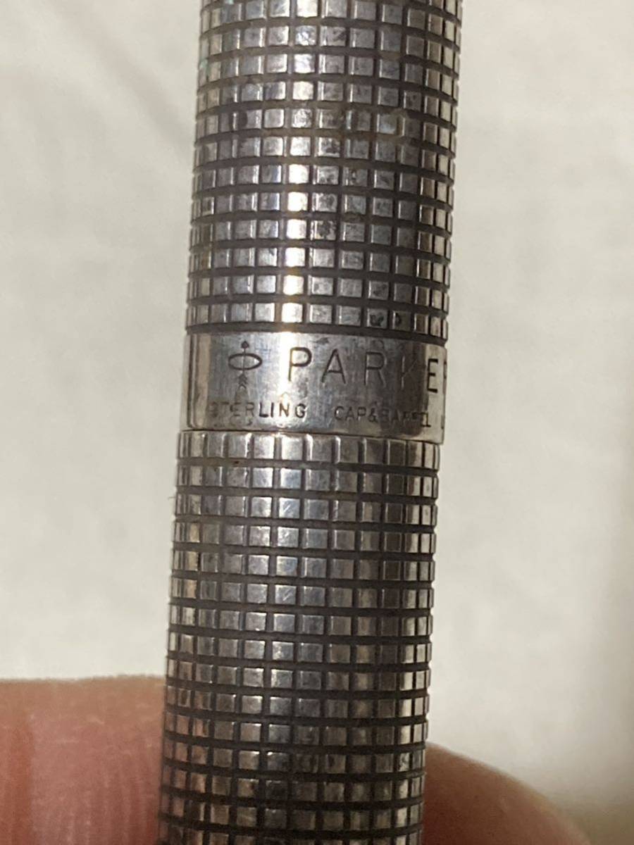 中古　○PARKER 万年筆 3本まとめて　30μ/STERLING CAP&BARREL /SONNET? ペン先18K×1 14K×2 筆記未確認　〈送料無料〉_画像2