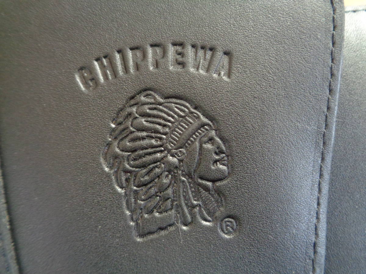 新品 未使用 USA製 チペワ CHIPPEWA 27862 ブラックレザー ラリー ブーツ ライダース バイカー エンジニア 定価３９８００円_画像6