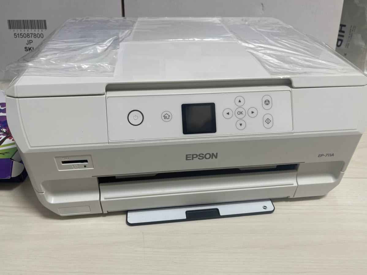 超美品 エプソン EPSON EP-711A プリンター インクのおまけ9個付き