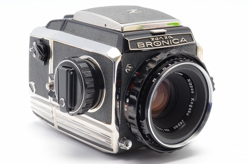 【美品１円出品】ZENZA BRONICA S2 A Nikkor P 75mm F/2.8 フィルムバック ウエストレベルファインダー 動作確認済み 現状品_画像3