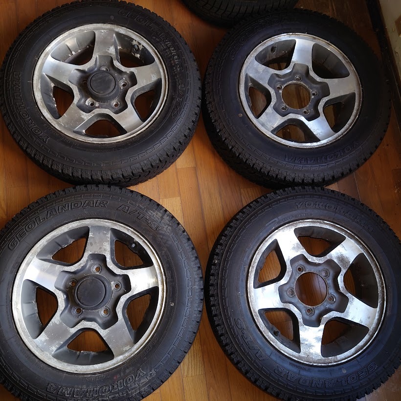 YOKOHAMA GEOLANDAR A/T・S 175/80R16 中古タイヤ４本_画像1