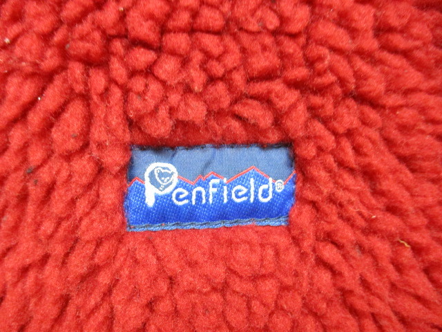 USA製　ペンフィールド　90sヴィンテージ　ボアジャケット　メンズL XL相当　赤　ファージャケット アウトドアパイルフリースブルゾン11022_画像2