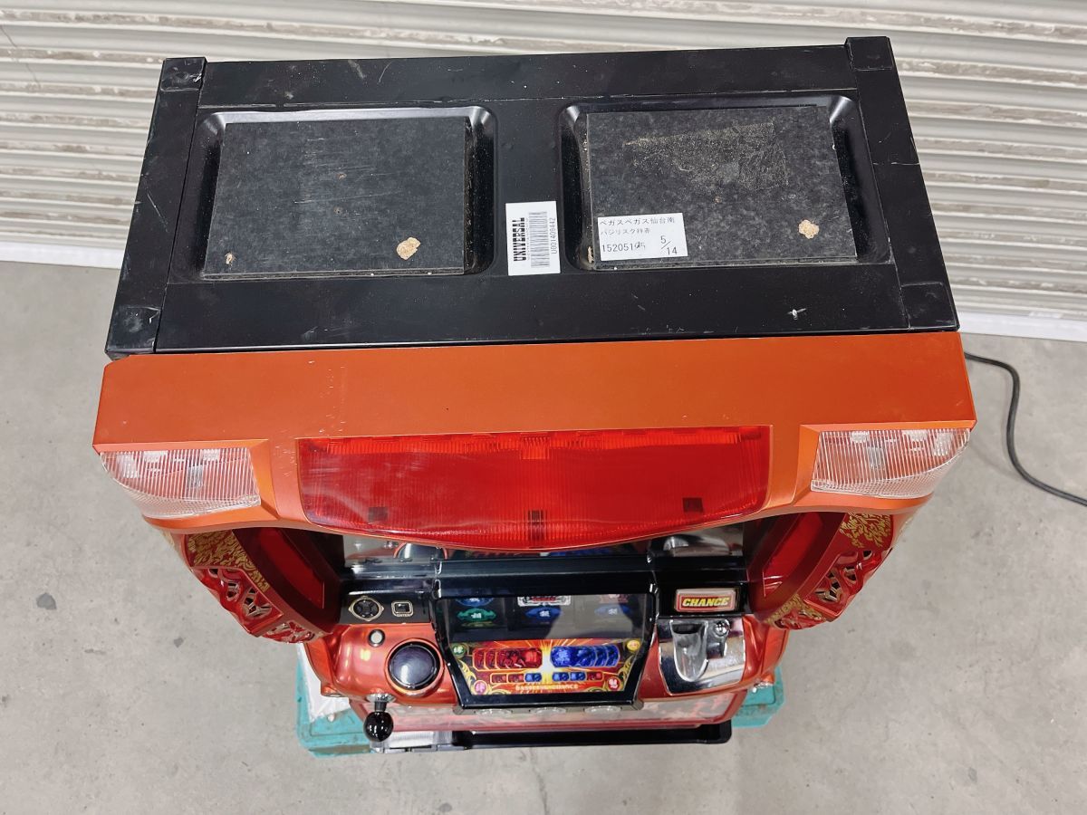 中古 パチスロ 実機 バジリスク 絆 TK 朧パネル 2015ver. コイン不要機