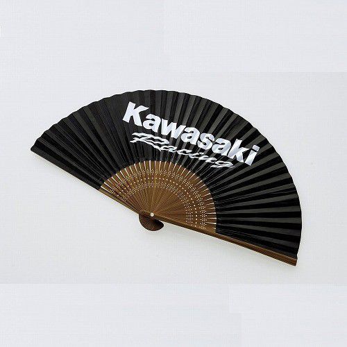 スピード発送！KAWASAKI/純正/カワサキ/カワサキレーシング扇子/暑い夏でもカワサキユーザーを楽しみましょう/プレゼントにも！_画像2